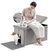 Cat Litter Box Enclosure Furniture Odor Control — Extra Large — collection imagery