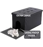 Cat Litter Box Enclosure Furniture Odor Control — Extra Large — collection imagery