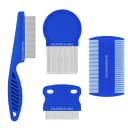 4-Pack Flea Comb for Dogs and Cats Stainless Steel Pet Grooming Comb Set