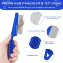 4-Pack Flea Comb for Dogs and Cats Stainless Steel Pet Grooming Comb Set
