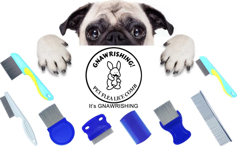 4-Pack Flea Comb for Dogs and Cats Stainless Steel Pet Grooming Comb Set — WE ARE