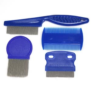 4-Pack Flea Comb for Dogs and Cats Stainless Steel Pet Grooming Comb Set — Products Material