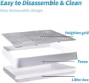 Rabbit Litter Box – Training Potty Tray for Guinea Pig and Small Pets · Spacious Grid Pan with Low Entrance
