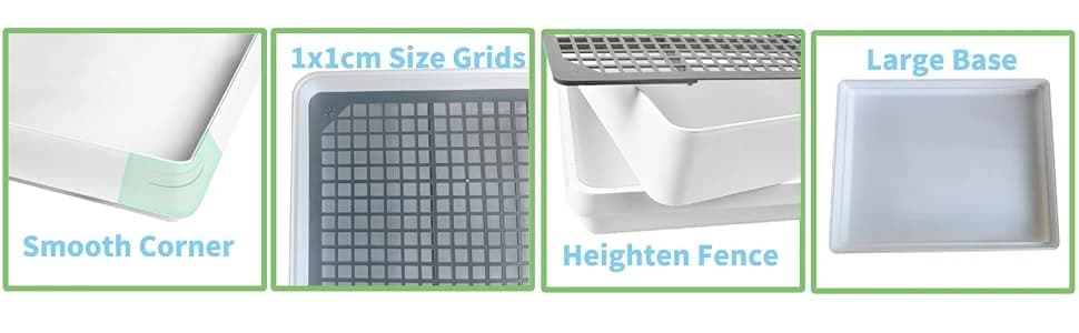 Rabbit Litter Box – Training Potty Tray for Guinea Pig and Small Pets · Spacious Grid Pan with Low Entrance — collection imagery