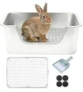 Rabbit Litter Box – Training Potty Tray for Guinea Pig and Small Pets · Spacious Grid Pan with Low Entrance — collection imagery