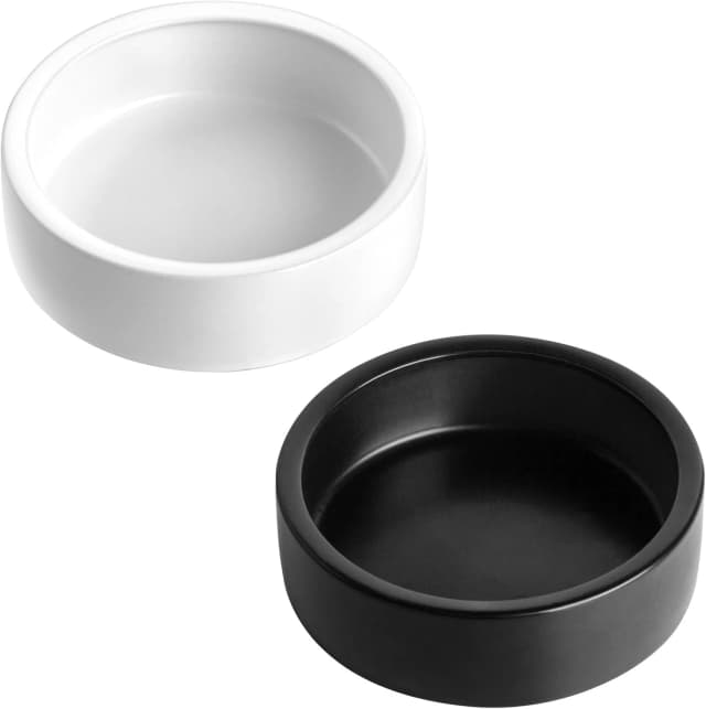 2 Pack Ceramic Bowls for Syrian Hamster and Hedgehog