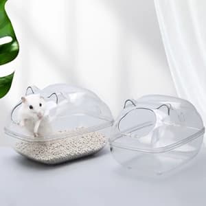 Hamster Sand Bath Container — Hamster Bathtub with Cleaning Scoop — collection imagery