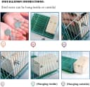 Wood Parakeet Nest Box with Natural Nesting Pads