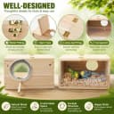 Parakeet Nesting Box — Cockatiel Bird Nest Box with Perch(S)
