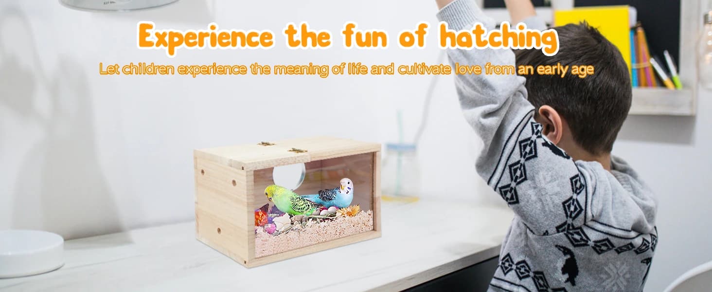 Parakeet Nesting Box — Cockatiel Bird Nest Box with Perch(S) — product details