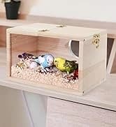 Parakeet Nesting Box — Cockatiel Bird Nest Box with Perch(S) — collection imagery