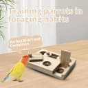 Wooden Bird Foraging Puzzle Toys for Parrots — Parakeet