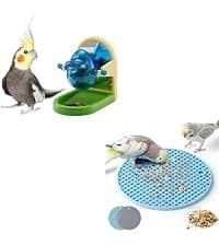 2Pcs Bird Foraging Toys — Slow Feeder Mats for Health — collection imagery