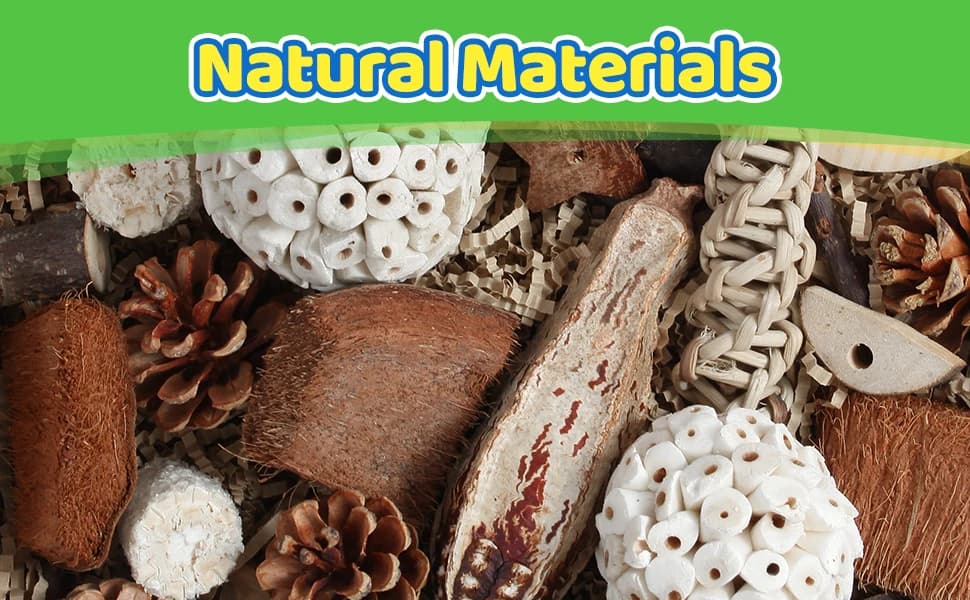 Bird Toys Parrot Toys Natural Bird Foraging Box Foot for Parakeets — product details