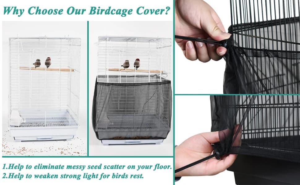 Bird Cage Seed Catcher — Universal Bird Cage Cover Skirt — Advantages Of Product