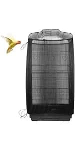 Bird Cage Seed Catcher — Universal Bird Cage Cover Skirt — product details