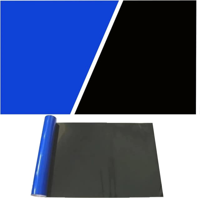 Aquarium Background Blue Black Fish Tank Background Picture 2 Sides Fish Backdrop for Aquarium Wallpaper 24" x 71"