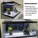 Aquarium Background Blue Black Fish Tank Background Picture 2 Sides Fish Backdrop for Aquarium Wallpaper 24" x 71"