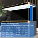 Black Aquarium Background Fish Tank Film — Static Cling