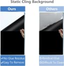 Black Aquarium Background Fish Tank Film — Static Cling