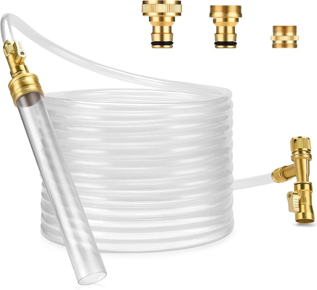 Gravel Vacuum for Aquarium Water Changer Fish Tank Cleaning Tools — Siphon Universal Quick Pump Aquarium Water