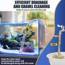 Gravel Vacuum for Aquarium Water Changer Fish Tank Cleaning Tools — Siphon Universal Quick Pump Aquarium Water