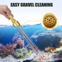 Gravel Vacuum for Aquarium Water Changer Fish Tank Cleaning Tools — Siphon Universal Quick Pump Aquarium Water