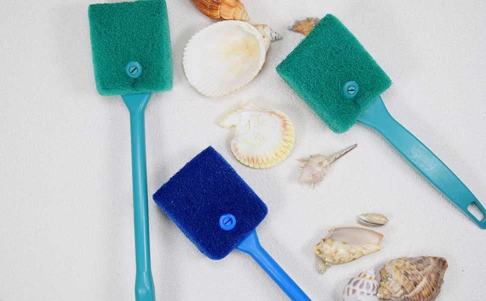 3 PCS Double-Sided Aquarium Fish Tank Algae Cleaning Brush with Non-Slip Handle — product details