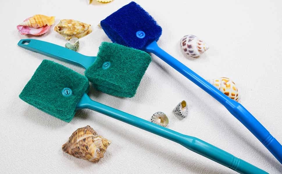3 PCS Double-Sided Aquarium Fish Tank Algae Cleaning Brush with Non-Slip Handle — product details