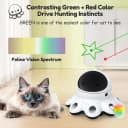 Cat Laser Toy — 2-in-1 Interactive Automatic Motion Activated Moving 8 Holes Whack A Mole Feather