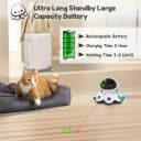 Cat Laser Toy — 2-in-1 Interactive Automatic Motion Activated Moving 8 Holes Whack A Mole Feather