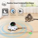 Cat Laser Toy — 2-in-1 Interactive Automatic Motion Activated Moving 8 Holes Whack A Mole Feather