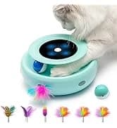 Cat Laser Toy — 2-in-1 Interactive Automatic Motion Activated Moving 8 Holes Whack A Mole Feather — collection imagery