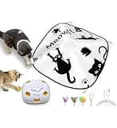 Cat Laser Toy — 2-in-1 Interactive Automatic Motion Activated Moving 8 Holes Whack A Mole Feather — collection imagery