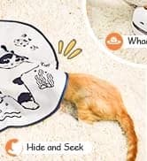 Cat Laser Toy — 2-in-1 Interactive Automatic Motion Activated Moving 8 Holes Whack A Mole Feather — collection imagery