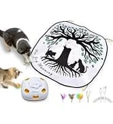 Cat Laser Toy — 2-in-1 Interactive Automatic Motion Activated Moving 8 Holes Whack A Mole Feather — collection imagery