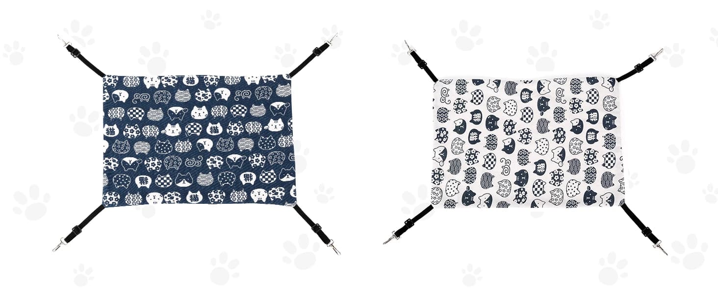 Cat Hammock for Cage Hanging Reversible 2Pack — product details
