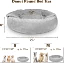Small Dog Bed Cat Bed with Hooded Blanket