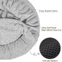 Small Dog Bed Cat Bed with Hooded Blanket
