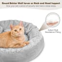 Small Dog Bed Cat Bed with Hooded Blanket