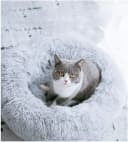 Cat Bed for Indoor Cats — Mini Plush Self Warming Kitten Bed