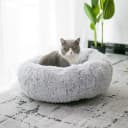 Cat Bed for Indoor Cats — Mini Plush Self Warming Kitten Bed
