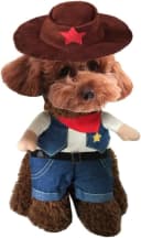 Cowboy Dog Costume with Hat - Blue Cat and Small Dog Halloween Costume