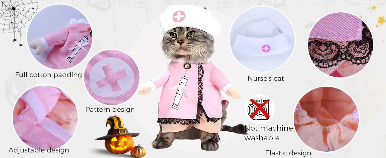 Cowboy Dog Costume with Hat - Blue Cat and Small Dog Halloween Costume — product details