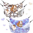 2 Pcs Guinea Pig Rat Hammock for Pet — Purple