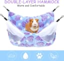 2 Pcs Guinea Pig Rat Hammock for Pet — Purple