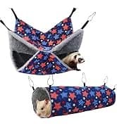 Ferret Rat Hammock Tunnel for Cage Guinea Pig Hideout Toy Bed — collection imagery
