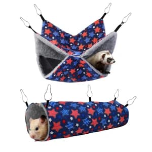 Ferret Rat Hammock Tunnel for Cage Guinea Pig Hideout Toy Bed — collection imagery