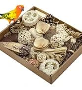 7" Bird Mirror with Rope Perch Bird Toys Swing — collection imagery