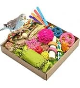 7" Bird Mirror with Rope Perch Bird Toys Swing — collection imagery